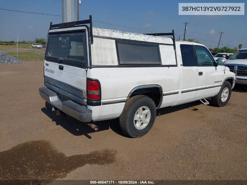 1997 Dodge Ram 1500 VIN: 3B7HC13Y2VG727922 Lot: 40547171