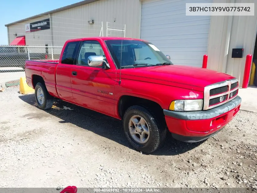 1997 Dodge Ram 1500 St VIN: 3B7HC13Y9VG775742 Lot: 40569592