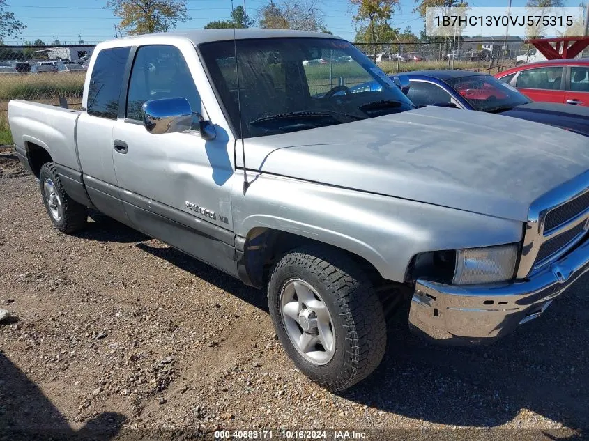 1997 Dodge Ram 1500 St VIN: 1B7HC13Y0VJ575315 Lot: 40589171