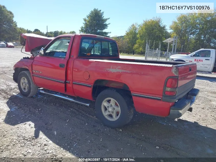 1997 Dodge Ram 1500 Lt VIN: 1B7HC16Y7VS100976 Lot: 40633597