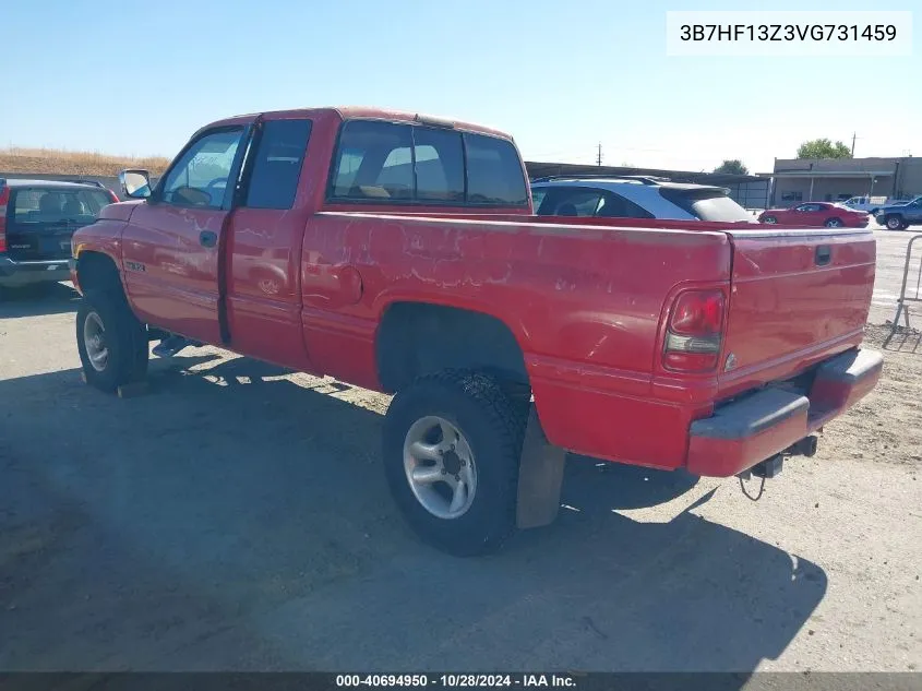 1997 Dodge Ram 1500 VIN: 3B7HF13Z3VG731459 Lot: 40694950