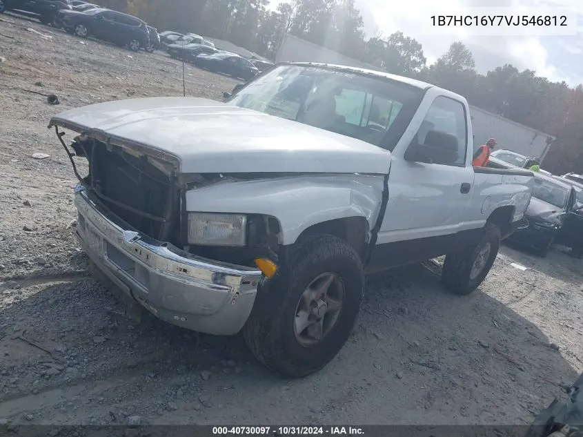 1997 Dodge Ram 1500 Lt VIN: 1B7HC16Y7VJ546812 Lot: 40730097