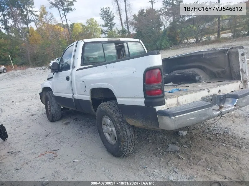 1997 Dodge Ram 1500 Lt VIN: 1B7HC16Y7VJ546812 Lot: 40730097