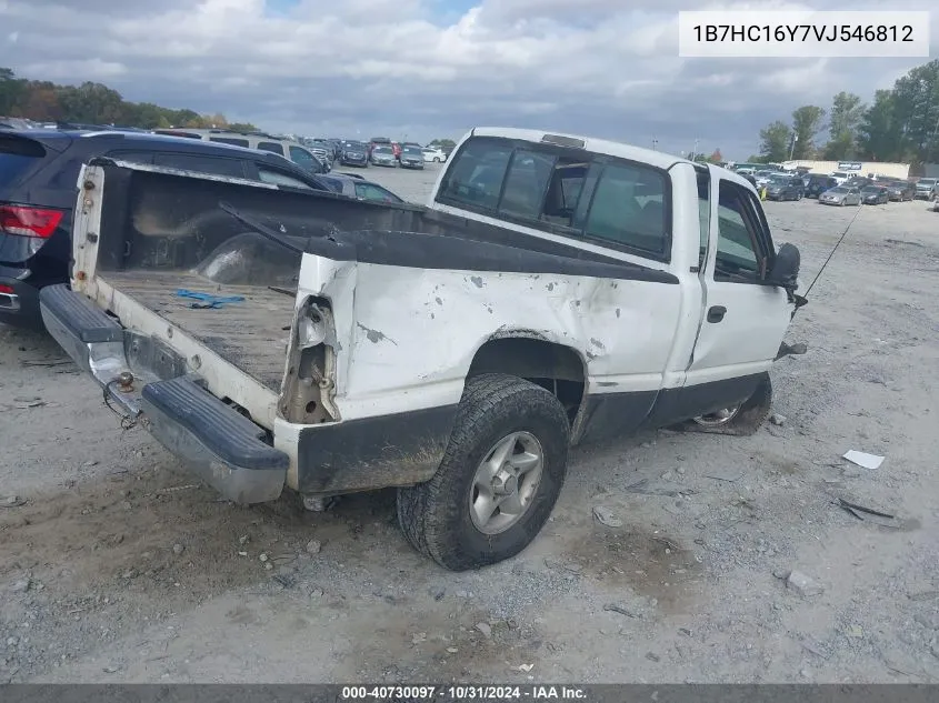 1997 Dodge Ram 1500 Lt VIN: 1B7HC16Y7VJ546812 Lot: 40730097