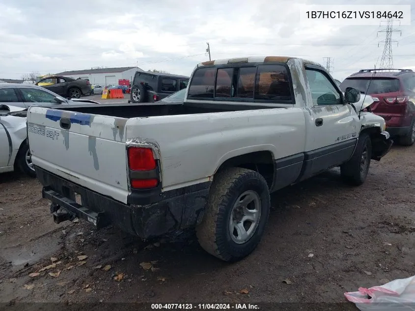 1997 Dodge Ram 1500 Lt VIN: 1B7HC16Z1VS184642 Lot: 40774123