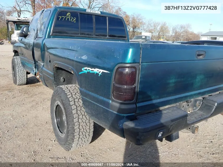 1997 Dodge Ram 1500 St VIN: 3B7HF13Z2VG777428 Lot: 40809567