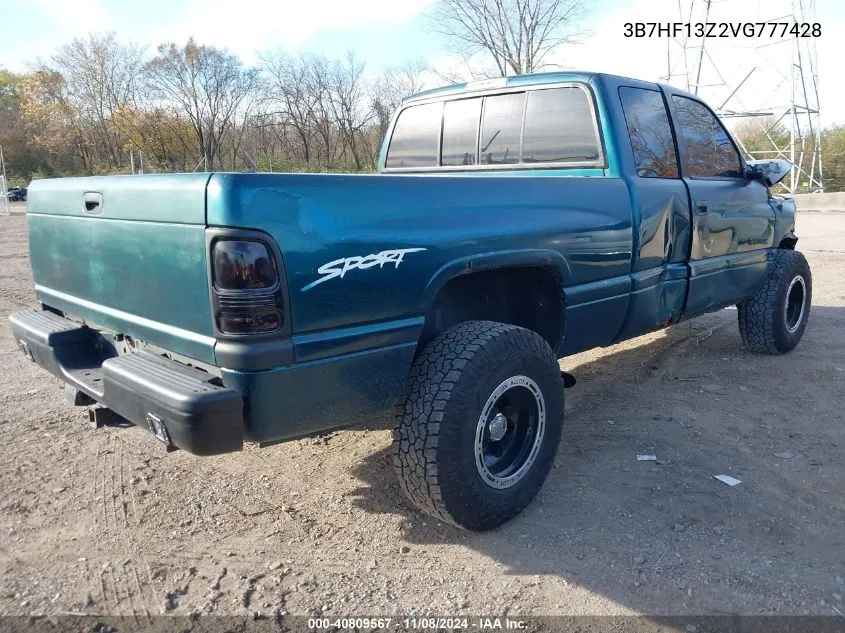 1997 Dodge Ram 1500 St VIN: 3B7HF13Z2VG777428 Lot: 40809567