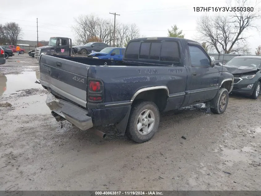 1997 Dodge Ram 1500 Lt VIN: 1B7HF16Y3VJ550380 Lot: 40863817