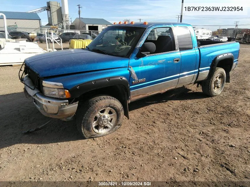 1998 Dodge Ram 2500 VIN: 1B7KF2363WJ232954 Lot: 30037821