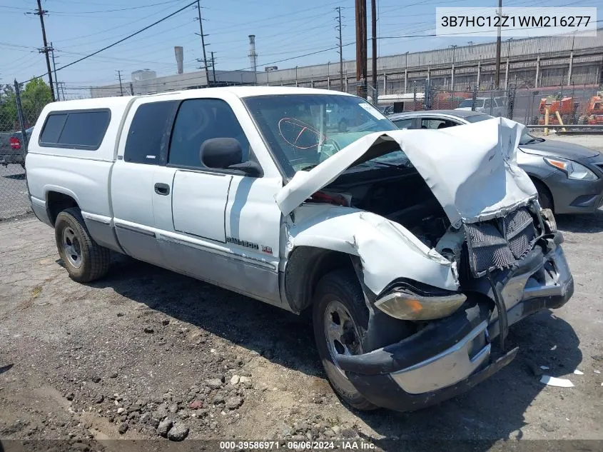 1998 Dodge Ram 1500 St VIN: 3B7HC12Z1WM216277 Lot: 39586971