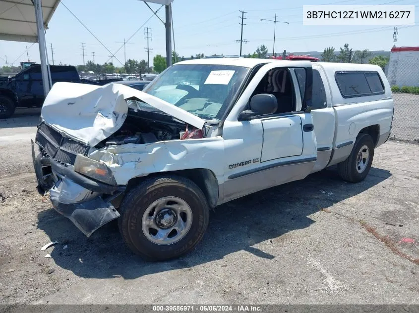 1998 Dodge Ram 1500 St VIN: 3B7HC12Z1WM216277 Lot: 39586971