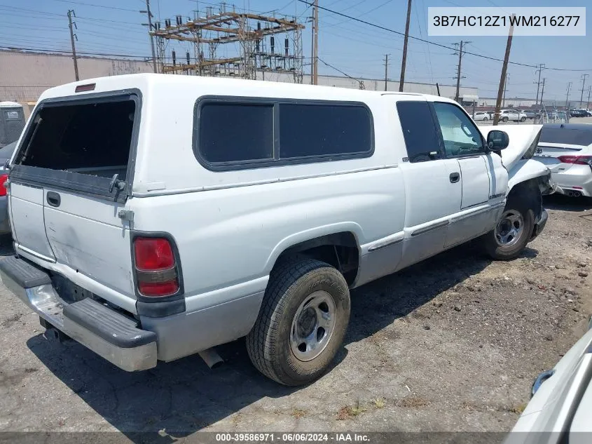 1998 Dodge Ram 1500 St VIN: 3B7HC12Z1WM216277 Lot: 39586971