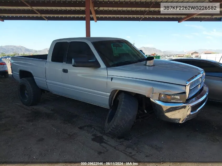 1998 Dodge Ram 2500 St VIN: 3B7KF2262WG226582 Lot: 39622546