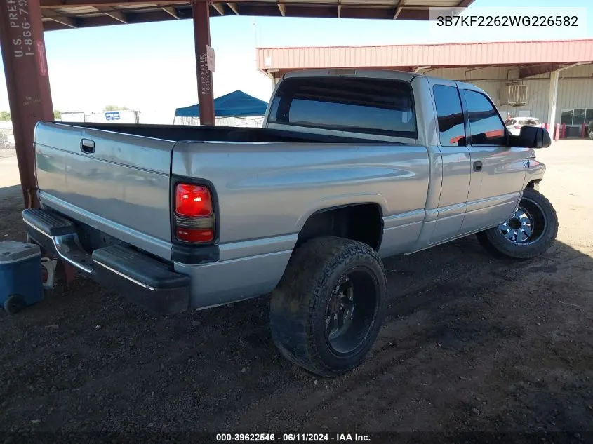 1998 Dodge Ram 2500 St VIN: 3B7KF2262WG226582 Lot: 39622546