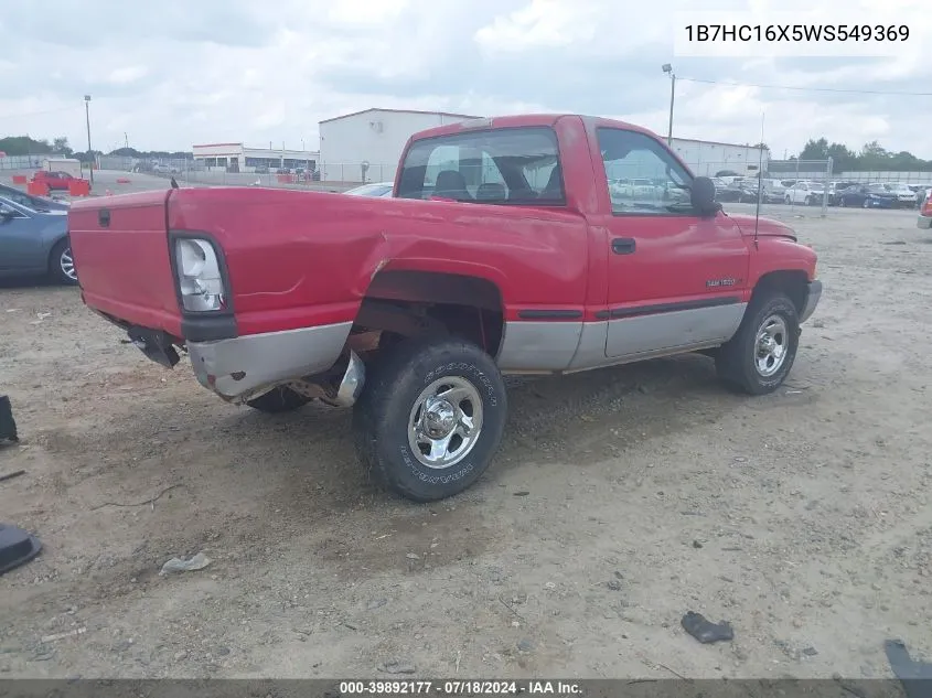 1B7HC16X5WS549369 1998 Dodge Ram 1500 St/Ws