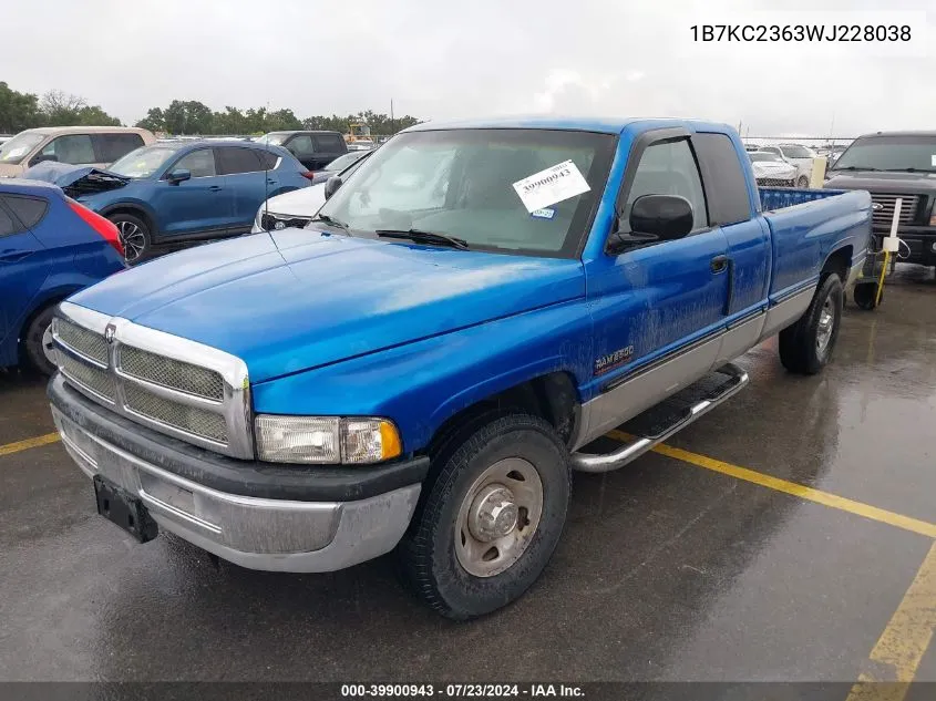 1B7KC2363WJ228038 1998 Dodge Ram 2500 St