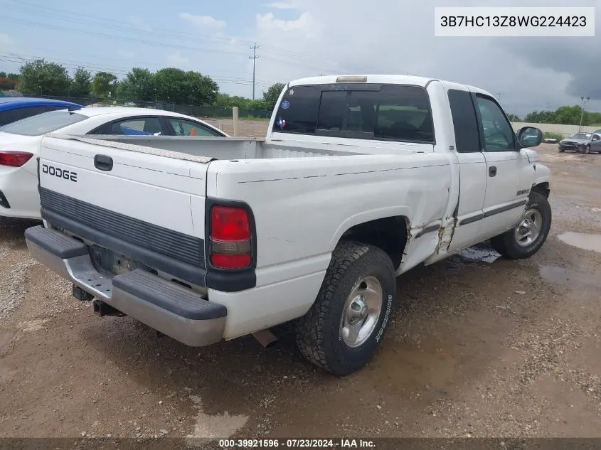 1998 Dodge Ram 1500 St VIN: 3B7HC13Z8WG224423 Lot: 39921596