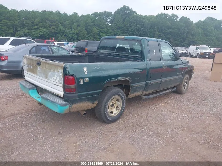 1998 Dodge Ram 1500 St VIN: 1B7HC13Y3WJ249848 Lot: 39921869