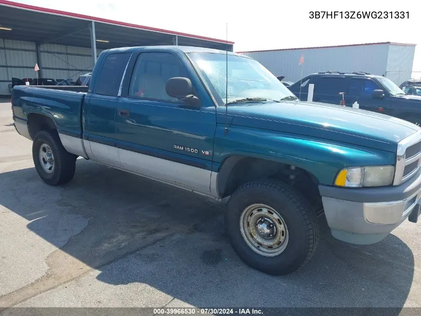 1998 Dodge Ram 1500 St VIN: 3B7HF13Z6WG231331 Lot: 39966530