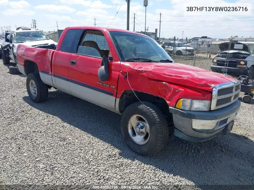 1998 Dodge Ram 1500 St VIN: 3B7HF13Y8WG236716 Lot: 40082186