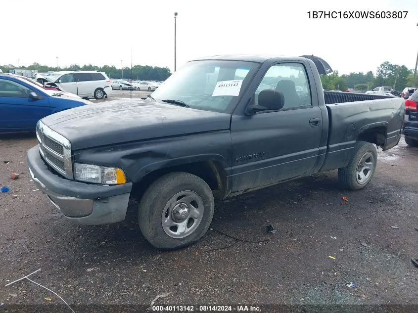 1B7HC16X0WS603807 1998 Dodge Ram 1500 St/Ws