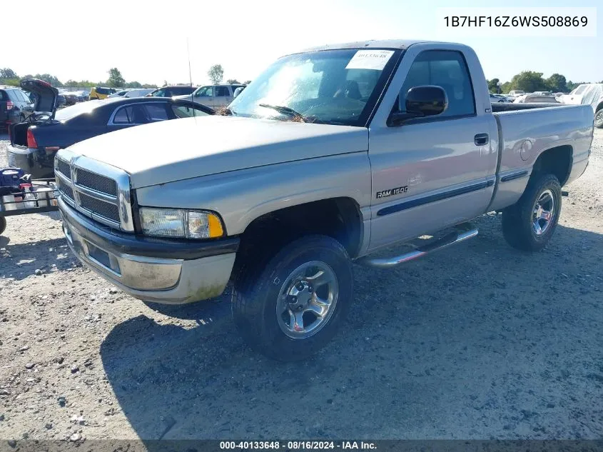 1B7HF16Z6WS508869 1998 Dodge Ram 1500 St