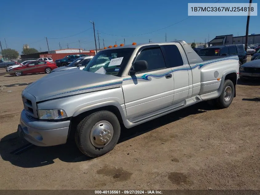 1998 Dodge Ram 3500 St VIN: 1B7MC3367WJ254818 Lot: 40135561