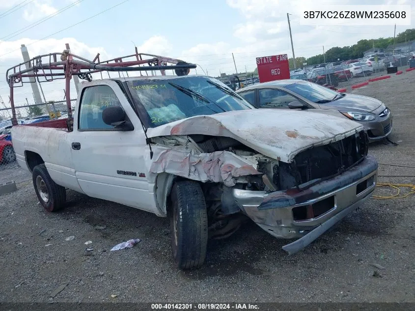 1998 Dodge Ram 2500 St VIN: 3B7KC26Z8WM235608 Lot: 40142301