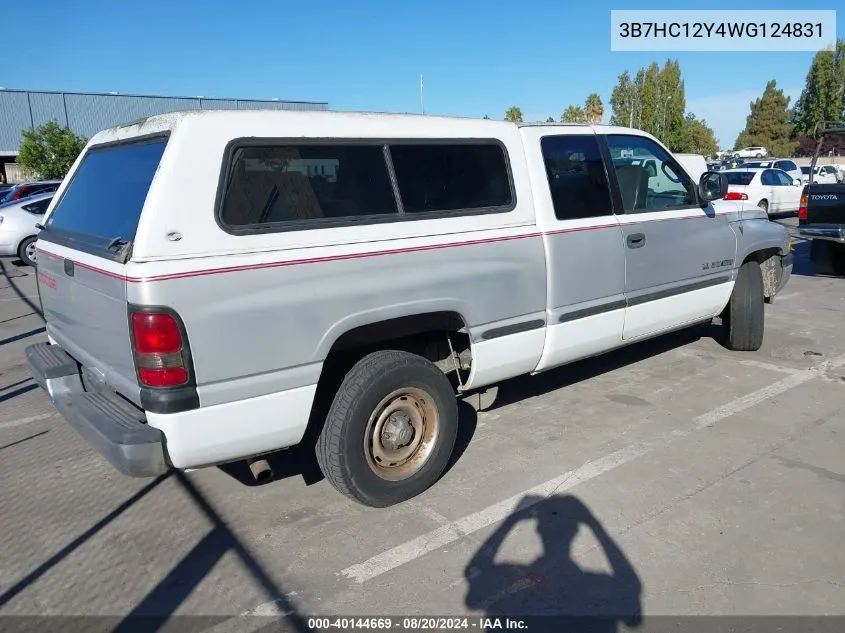 3B7HC12Y4WG124831 1998 Dodge Ram 1500 St