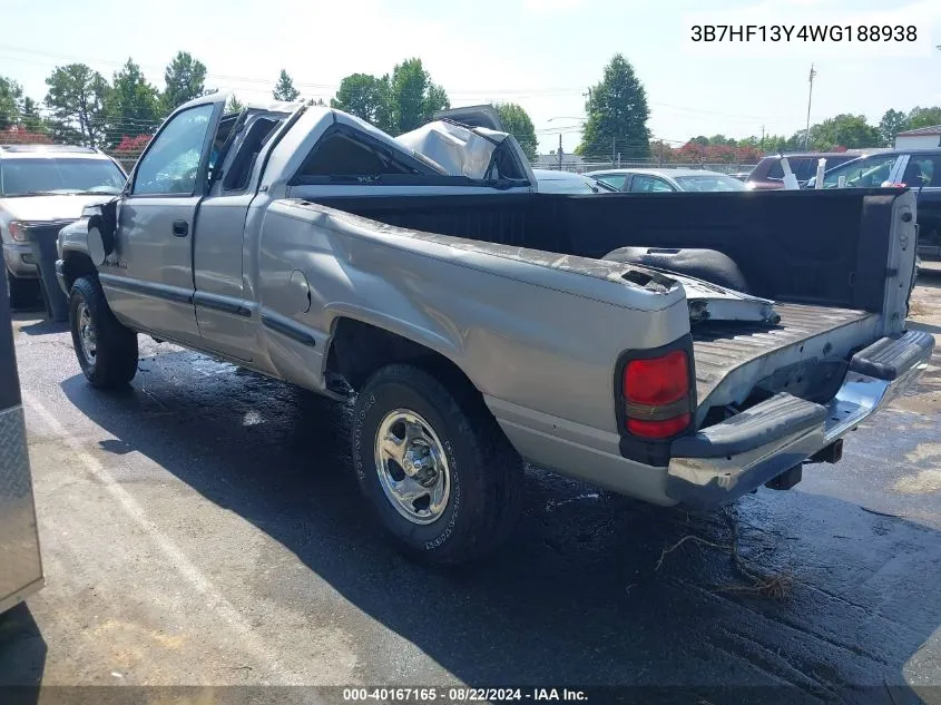 3B7HF13Y4WG188938 1998 Dodge Ram 1500 St