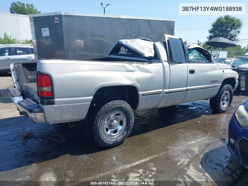 1998 Dodge Ram 1500 St VIN: 3B7HF13Y4WG188938 Lot: 40167165