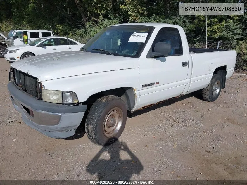 1B7HC16Y4WS708830 1998 Dodge Ram 1500 St