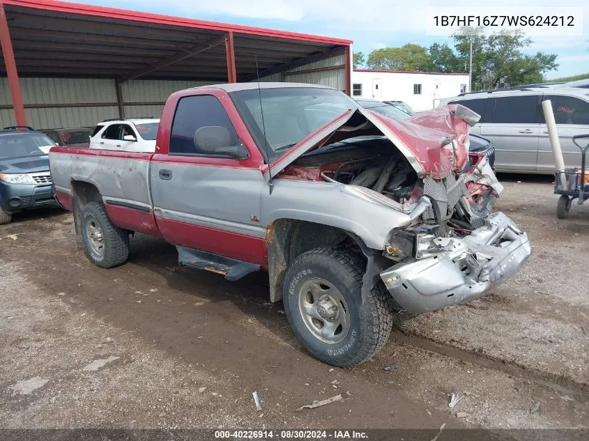 1B7HF16Z7WS624212 1998 Dodge Ram 1500 St