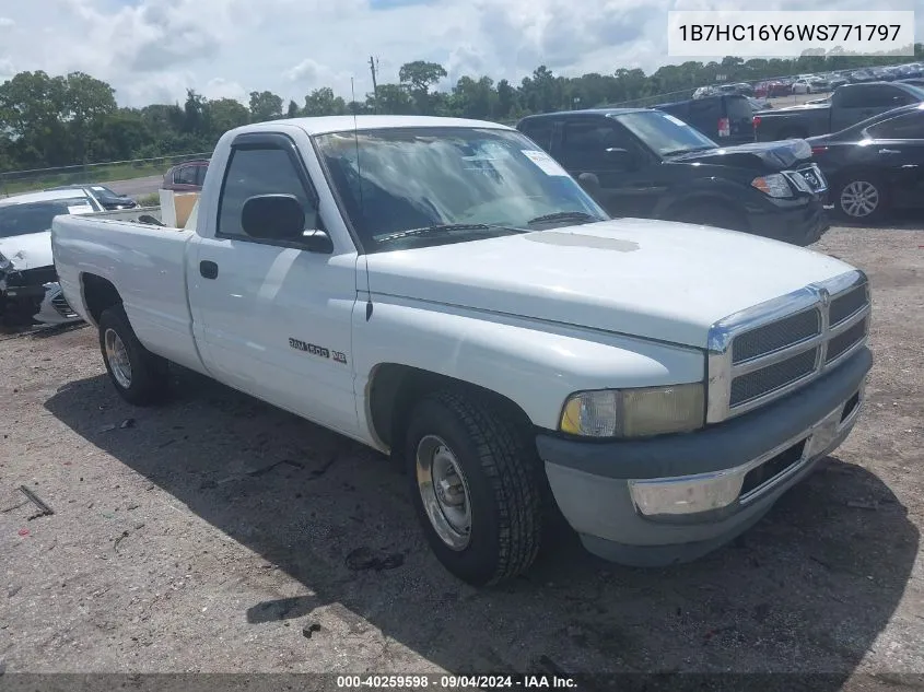 1998 Dodge Ram 1500 VIN: 1B7HC16Y6WS771797 Lot: 40259598