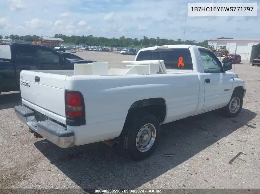 1998 Dodge Ram 1500 VIN: 1B7HC16Y6WS771797 Lot: 40259598