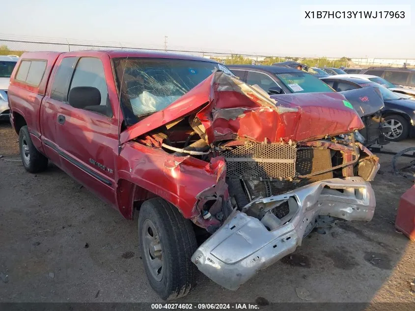 X1B7HC13Y1WJ17963 1998 Dodge Ram 1500