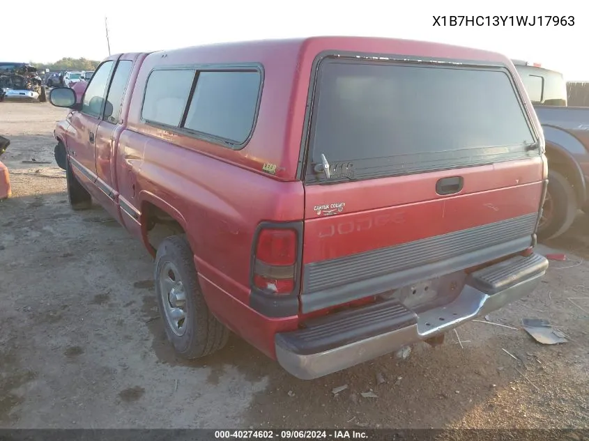 X1B7HC13Y1WJ17963 1998 Dodge Ram 1500