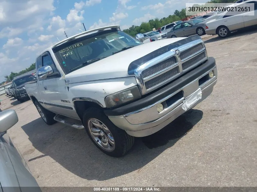 1998 Dodge Ram 1500 St VIN: 3B7HC13Z5WG212651 Lot: 40351189