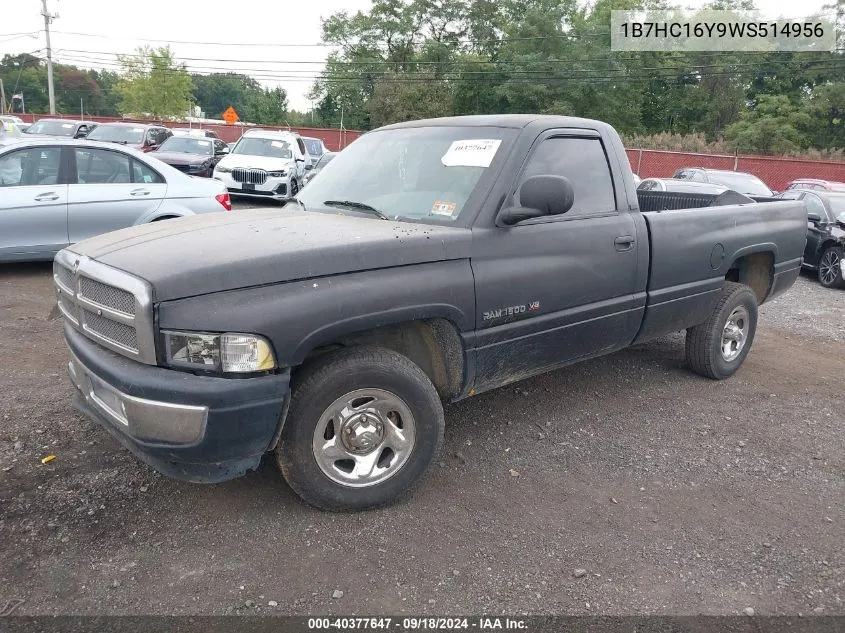 1B7HC16Y9WS514956 1998 Dodge Ram 1500 St