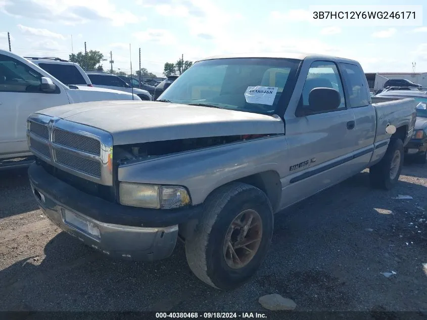 1998 Dodge Ram 1500 VIN: 3B7HC12Y6WG246171 Lot: 40380468