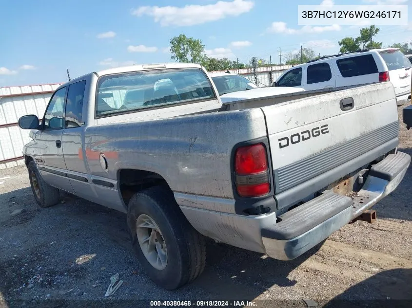 1998 Dodge Ram 1500 VIN: 3B7HC12Y6WG246171 Lot: 40380468