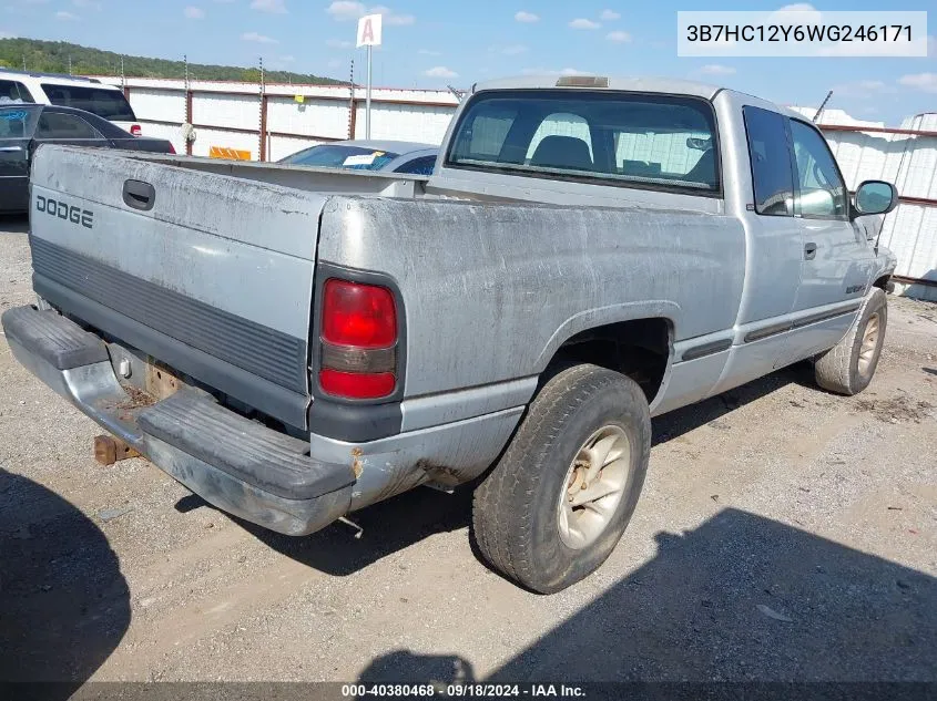 1998 Dodge Ram 1500 VIN: 3B7HC12Y6WG246171 Lot: 40380468