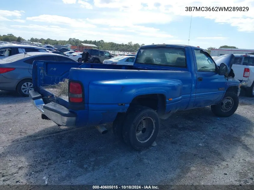 1998 Dodge Ram 3500 St VIN: 3B7MC3662WM289829 Lot: 40605015