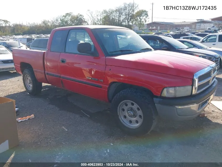 1998 Dodge Ram 1500 St VIN: 1B7HC13Z8WJ172435 Lot: 40623953