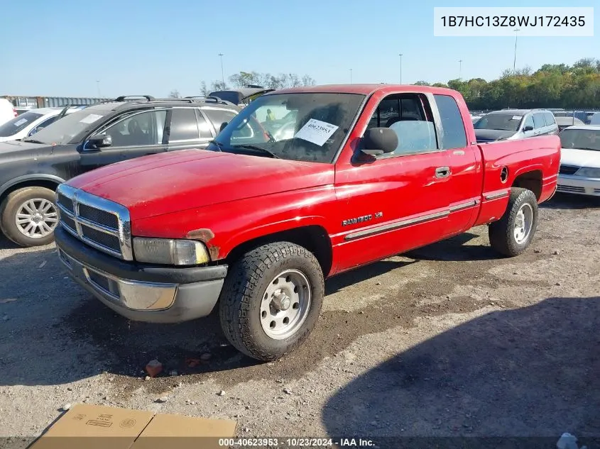 1998 Dodge Ram 1500 St VIN: 1B7HC13Z8WJ172435 Lot: 40623953