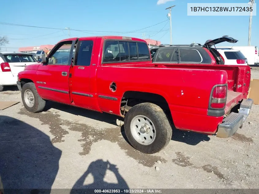 1998 Dodge Ram 1500 St VIN: 1B7HC13Z8WJ172435 Lot: 40623953