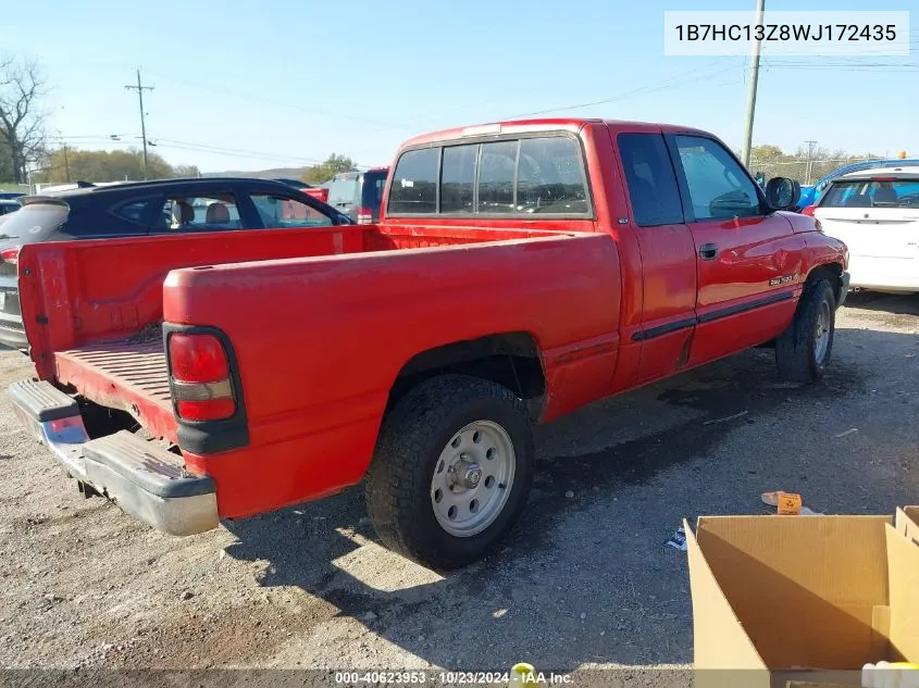 1998 Dodge Ram 1500 St VIN: 1B7HC13Z8WJ172435 Lot: 40623953