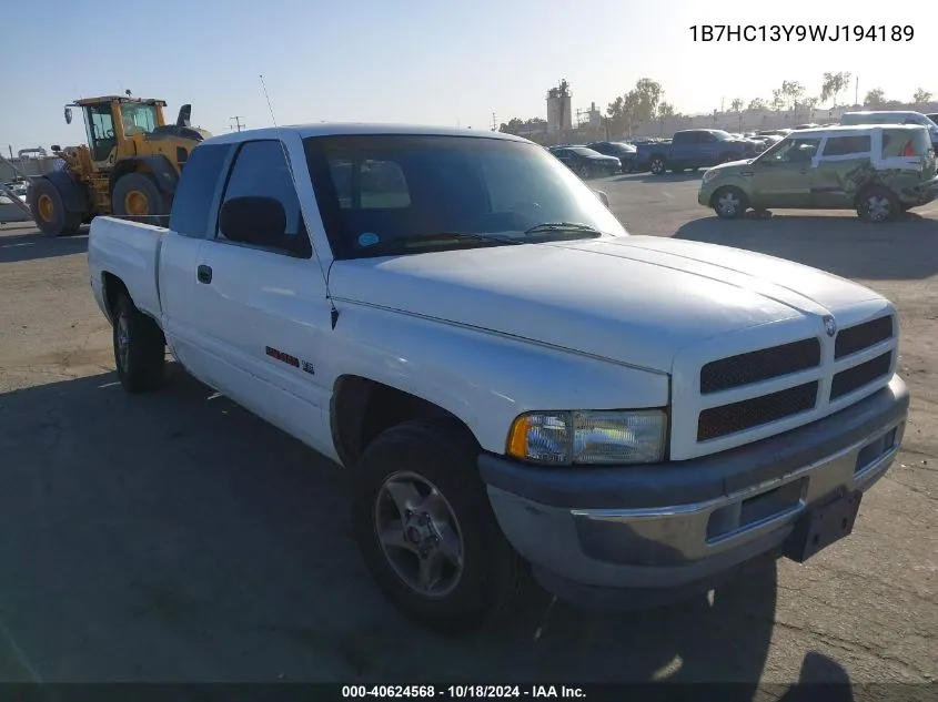 1B7HC13Y9WJ194189 1998 Dodge Ram 1500 St