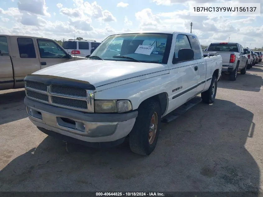 1998 Dodge Ram 1500 St VIN: 1B7HC13Y9WJ156137 Lot: 40644825