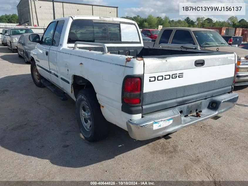 1998 Dodge Ram 1500 St VIN: 1B7HC13Y9WJ156137 Lot: 40644825